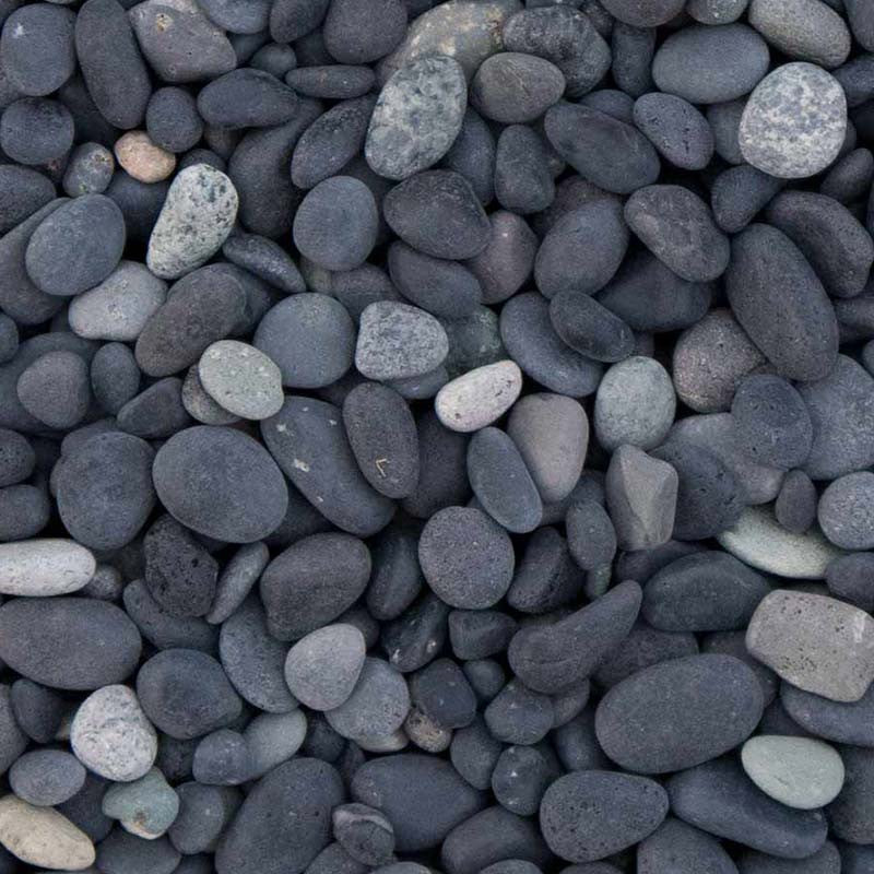 Beach pebbles zwart