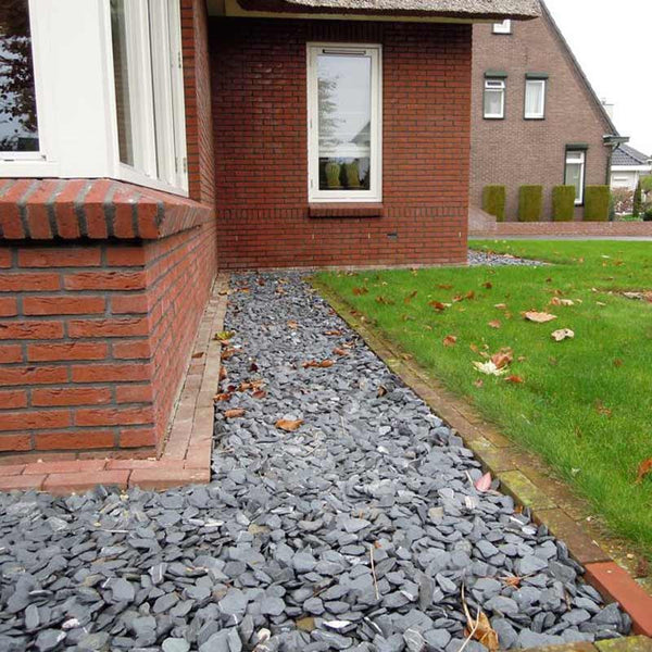 Canadian slate zwart – Grind en split voor tuinpaden