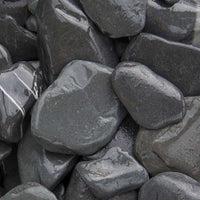 Flat pebbles zwart