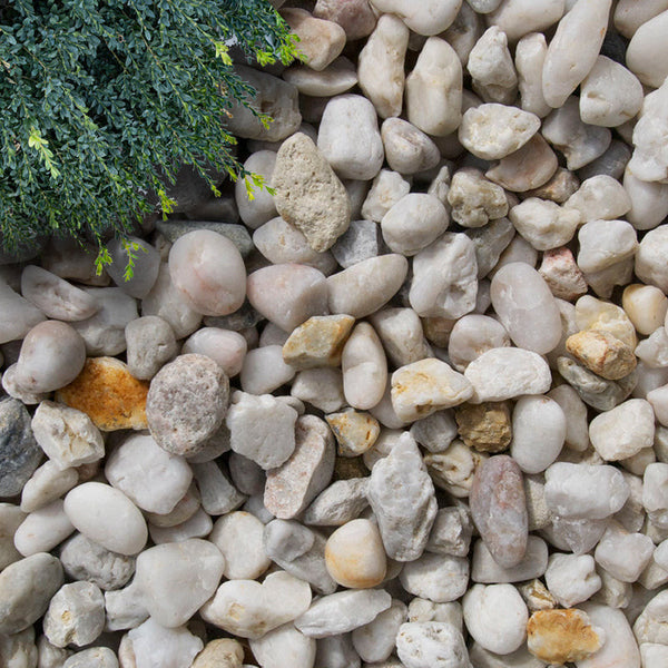 Witte kwarts grind – Grind en split voor tuinpaden